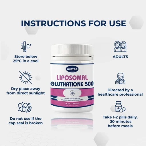 LIPOSOMAL GLUTATHIONE 500mg ENG 6-Austar-pharma