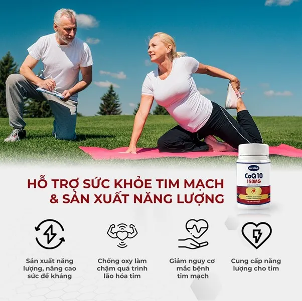 Austar CoQ10 150mg giúp hỗ trợ tim mạch và sức khỏe toàn diện