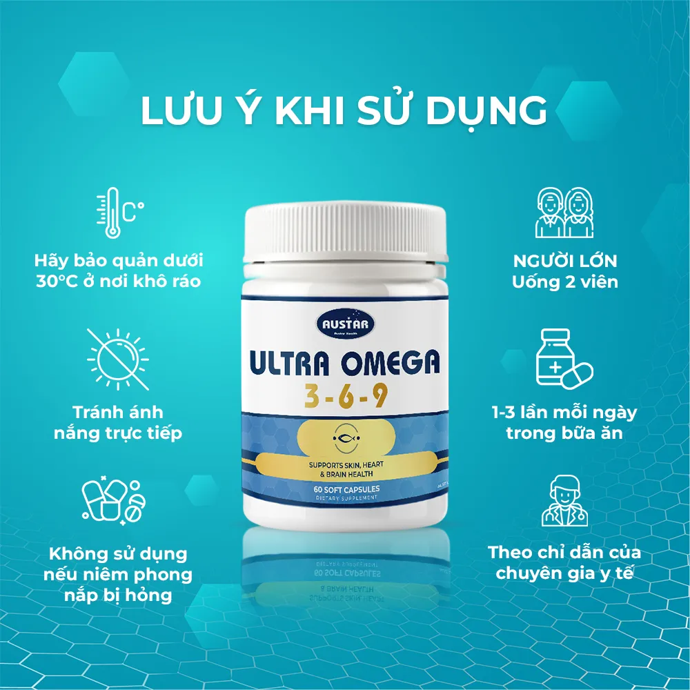 Hướng dẫn sử dụng viên uống Austar Ultra Omega 3-6-9