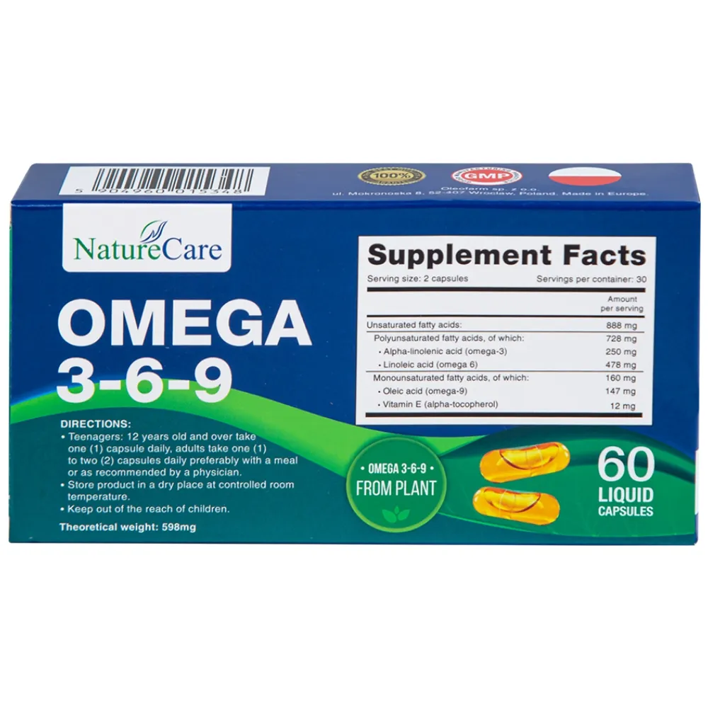 Viên uống Omega 3-6-9 Nature Care