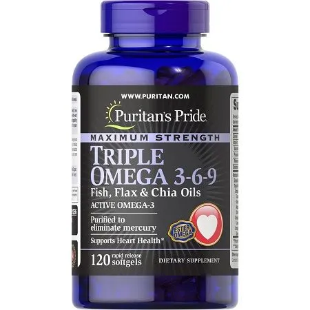 Maximum Strength Triple Omega 3-6-9 của hãng Puritan's Pride