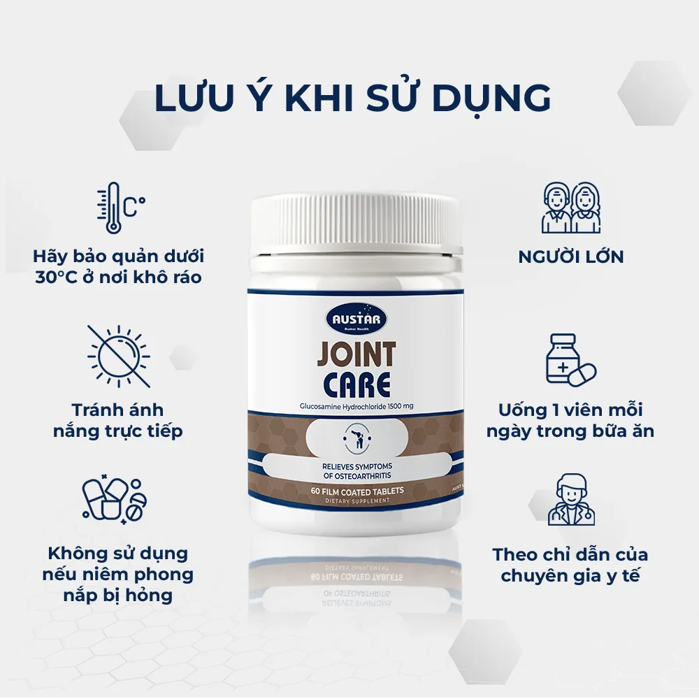 Joint Care Vien uong ho tro xuong khop HDSD TV-Austar-pharma